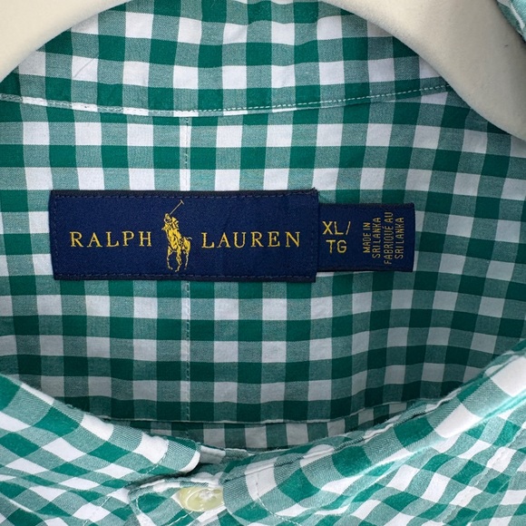 Ralph Lauren Green Plaid Men's Shirt - Picture 3 of 8